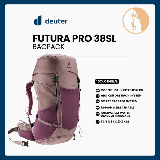 Tas Ransel Hiking Backpack - Deuter Futura PRO 38 SL