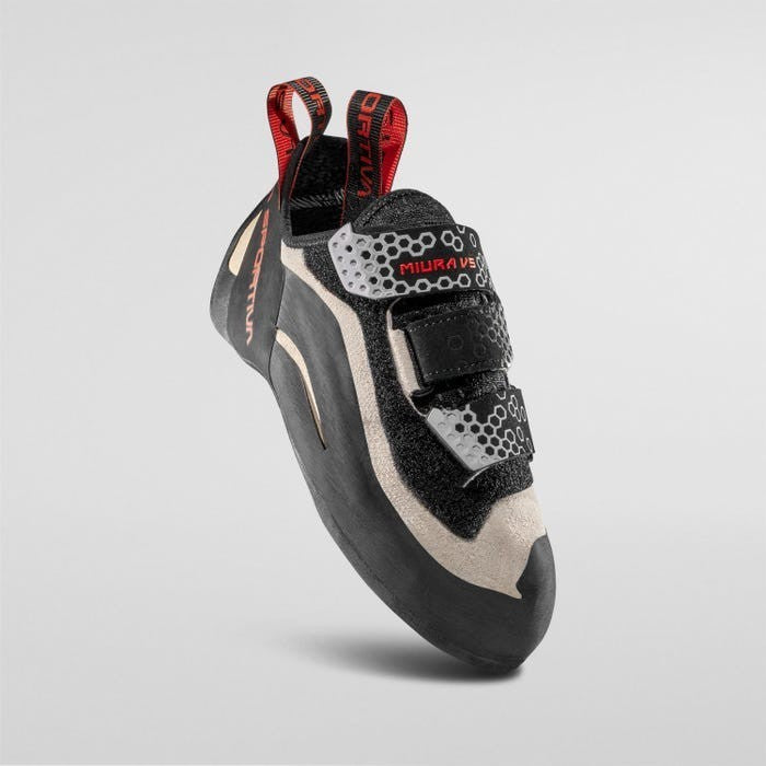 Sepatu Climbing / Panjat Tebing Wanita - La Sportiva Miura VS Woman (New Model) White/Cherry Tomato