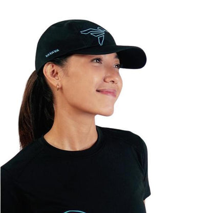 Trijee ES  Running Cap / Topi Lari Unisex - Black