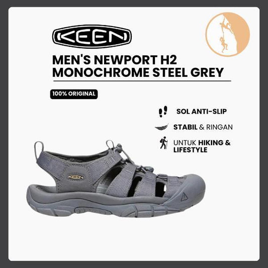 Keen Men's Newport H2 Monochrome / Steel Grey - Sandal Hybrid
