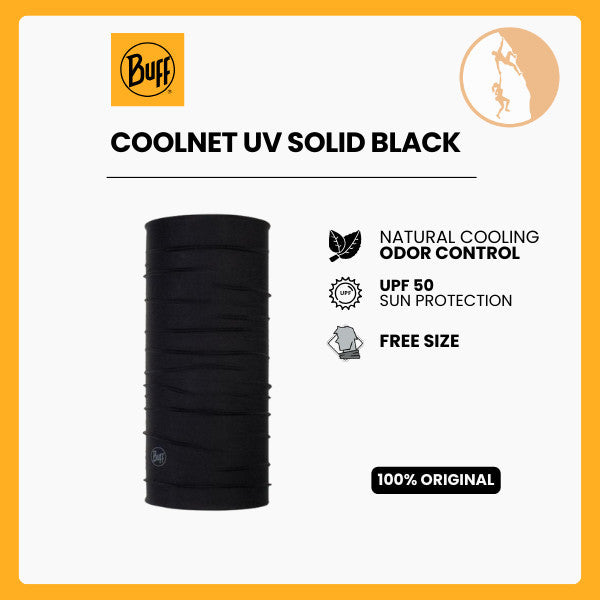 Masker Multifungsi - Buff Original Coolnet Uv Solid Black