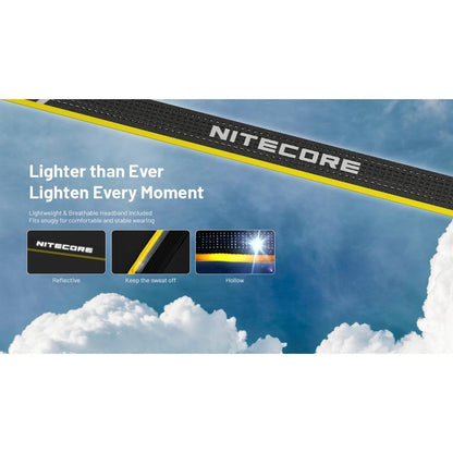 Nitecore Headlamp NU25 MCT 700mAh 400 Lumens - Black