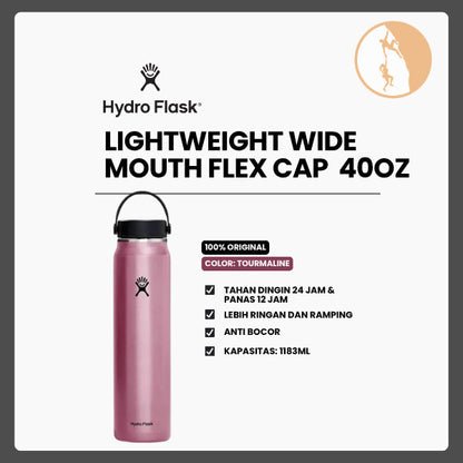 Botol Minum/Tumbler Ringan - Hydro Flask Lightweight Wide Mouth Flex Cap 40oz/1183ml (Tourmaline)