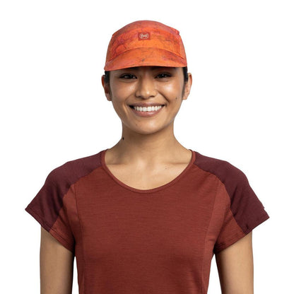 Buff Original Pack Speed Cap Keffy Nectarine (Foldable) - Topi Lari Trail/Hiking