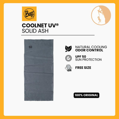 Buff CoolNet UV® Neckwear Solid Ash