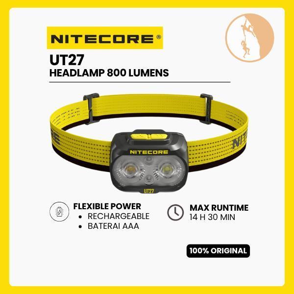 Nitecore Headlamp UT27 800 Lumens - Black