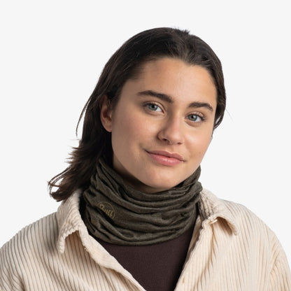 Buff Merino Lightweight Neckwear Solid Bark