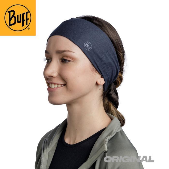 Buff Original Coolnet UV Wide Headband Solid Night Blue