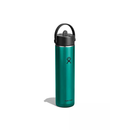 Botol Minum/Tumbler Ringan - Hydro Flask Lightweight Wide Mouth Flex Straw Cap 24oz/709ml (Emerald Green)