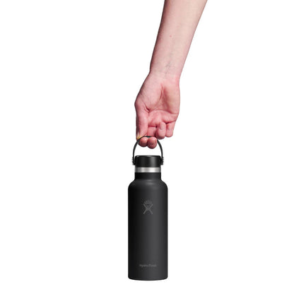 Botol Minum/Tumbler Ringan - Hydro Flask Standard Mouth Flex Cap 18oz/532ml (Black 2.0)