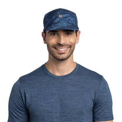 Buff Original Pack Speed Cap Eukar Navy (Foldable) - Topi Lari Trail/Hiking