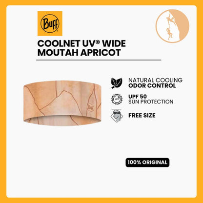 Buff CoolNet UV® Wide Headband Moutah Apricot