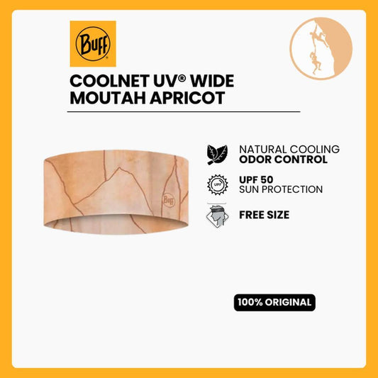 Buff CoolNet UV® Wide Headband Moutah Apricot