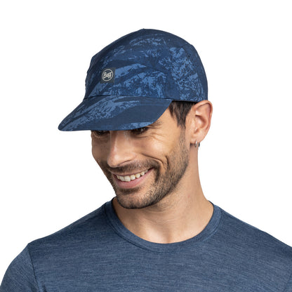 Buff Original Pack Speed Cap Eukar Navy (Foldable) - Topi Lari Trail/Hiking