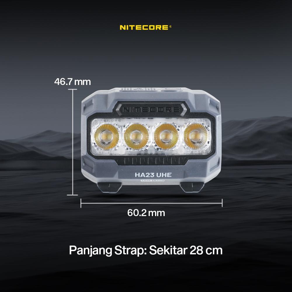 Nitecore Headlamp HA23 UHE 600 Lumens - Black