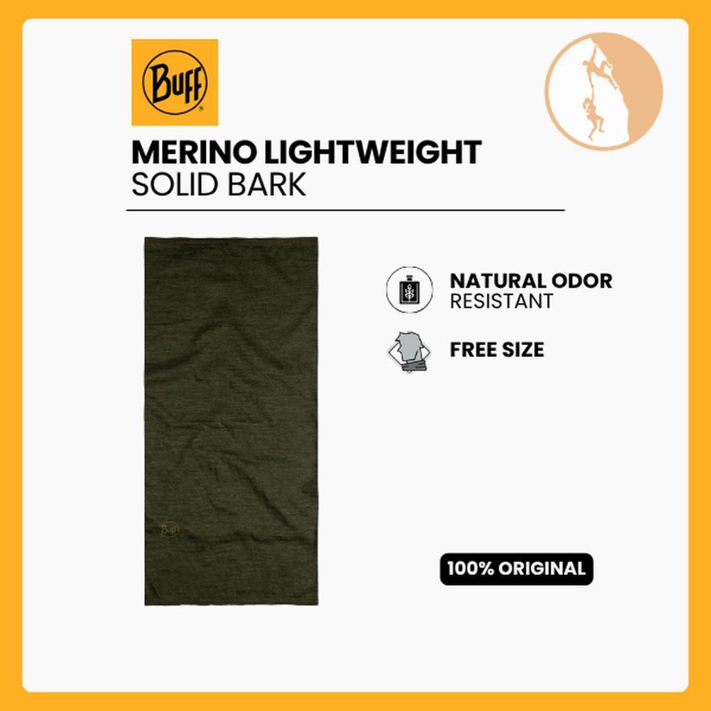 Buff Merino Lightweight Neckwear Solid Bark