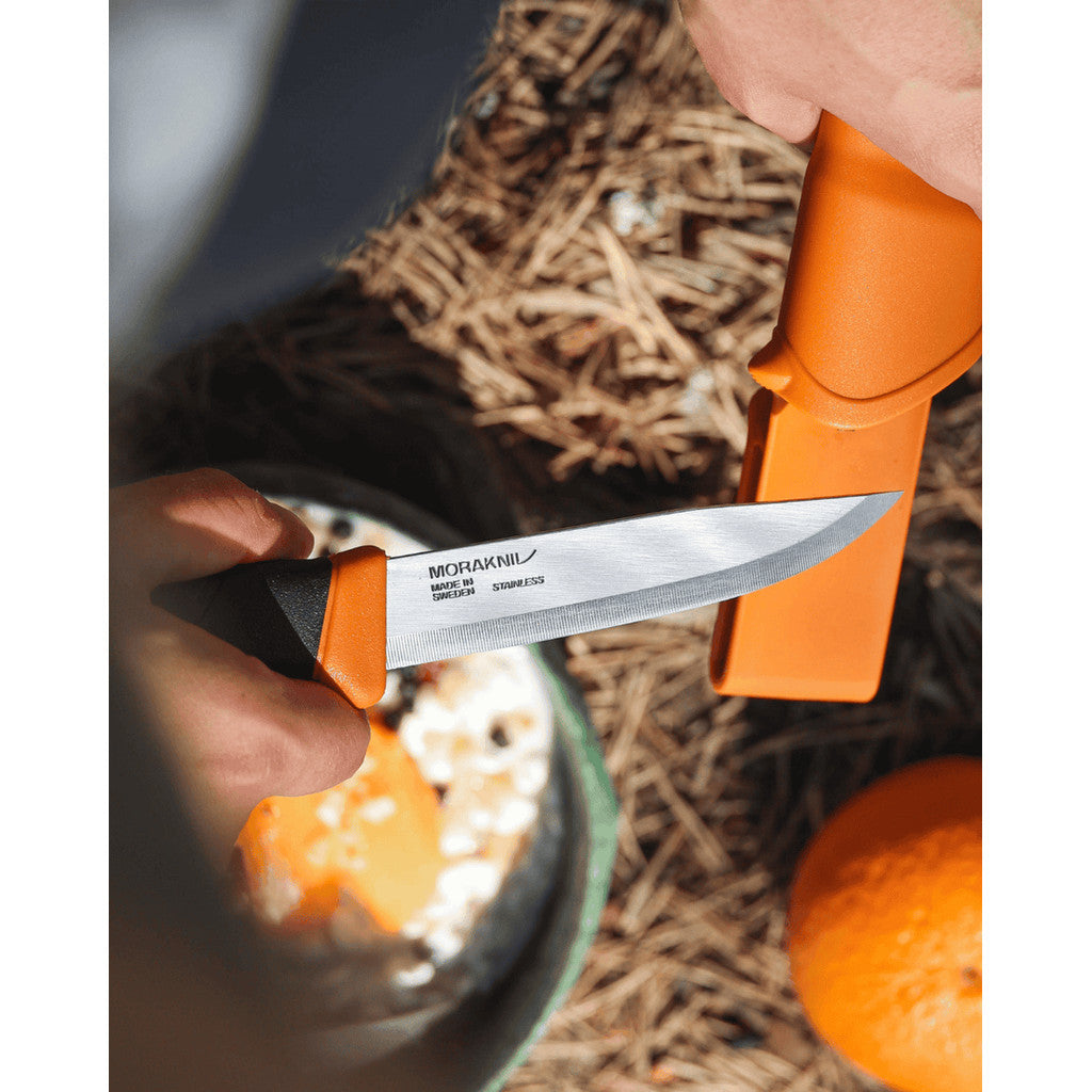 Pisau Stainless Steel/Outdoor/Bushcraft - Morakniv Companion (S)