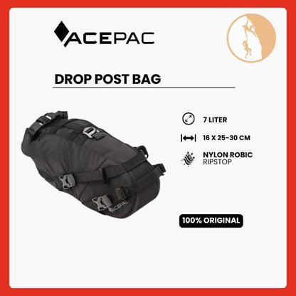 Tas Sepeda Acepac - Drop Post Bag Black
