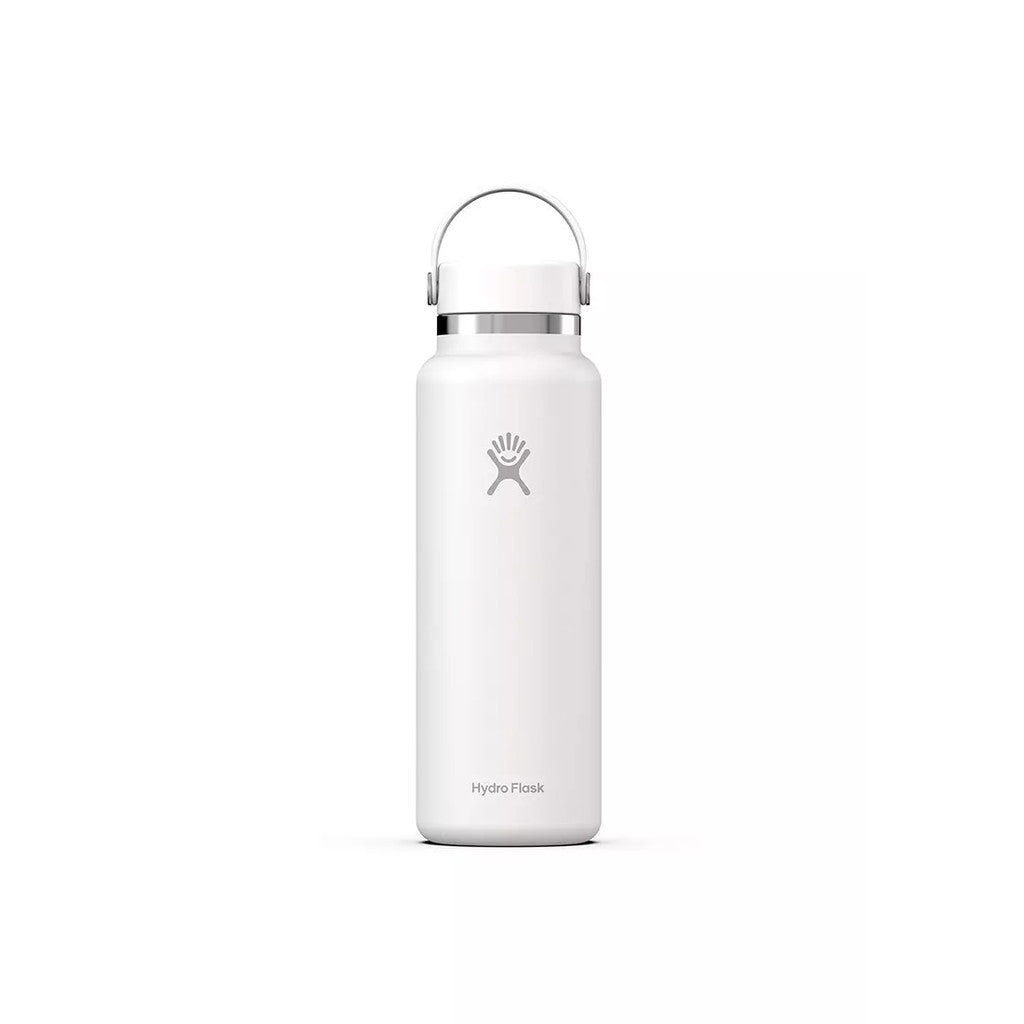 Botol Minum/Tumbler Stainless Steel - Hydro Flask Wide Mouth Flex Cap 40oz/1183ml (White 2.0)