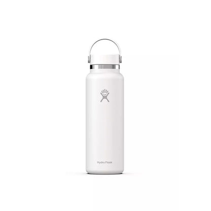 Botol Minum/Tumbler Stainless Steel - Hydro Flask Wide Mouth Flex Cap 40oz/1183ml (White 2.0)