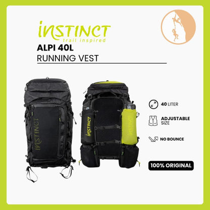 Instinct Alpi 40L (With 2x Softflasks) - Alpine Pack/Running Hydration Vest
