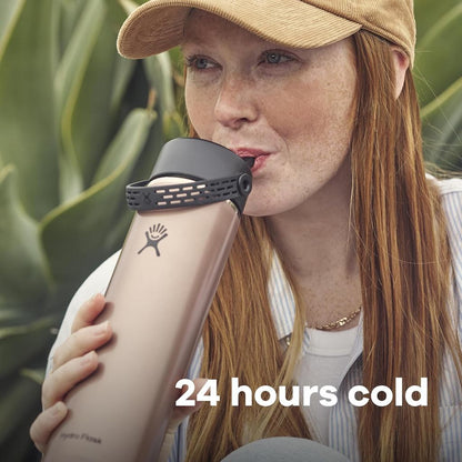 Botol Minum/Tumbler Ringan - Hydro Flask Lightweight Wide Mouth Flex Straw Cap 24oz/709ml (Sapphire Blue)