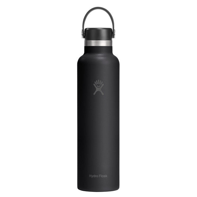 Botol Minum/Tumbler Ringan - Hydro Flask Standard Mouth Flex Cap 24oz/710ml (Black 2.0)