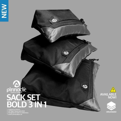 Pinnacle Sack Set Bold 3 in 1  - Travel Organizer