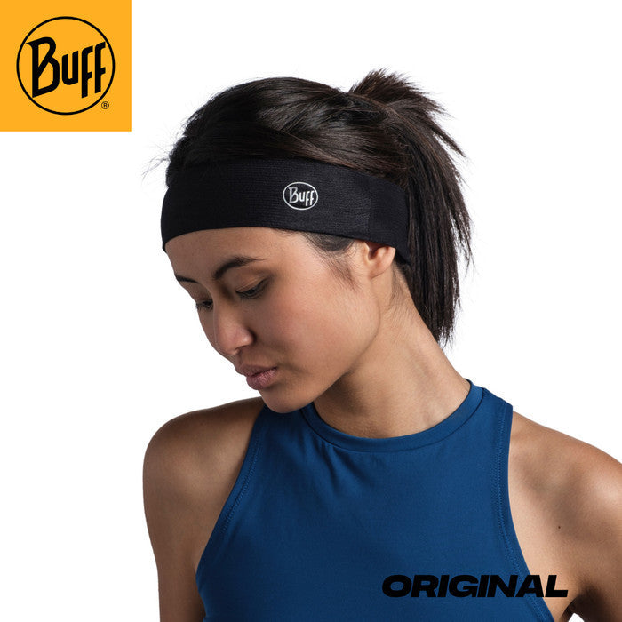 Buff Original CoolNet UV Slim Headband Solid Black