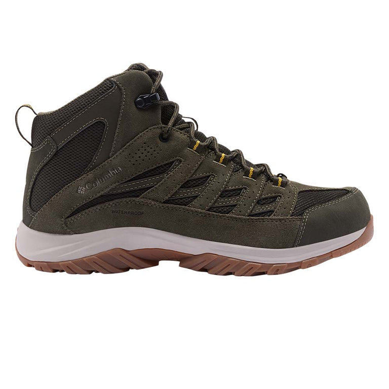 Sepatu Gunung/Hiking Pria - Columbia Men's Crestwood™ Mid Waterproof Hiking Boot (Deep Olive Stin)
