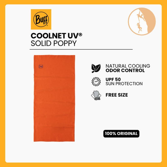 Buff CoolNet UV® Neckwear Solid Poppy