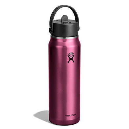 Botol Minum/Tumbler Ringan - Hydro Flask Lightweight Wide Mouth Flex Straw Cap 32oz/946ml (Garnet Red)