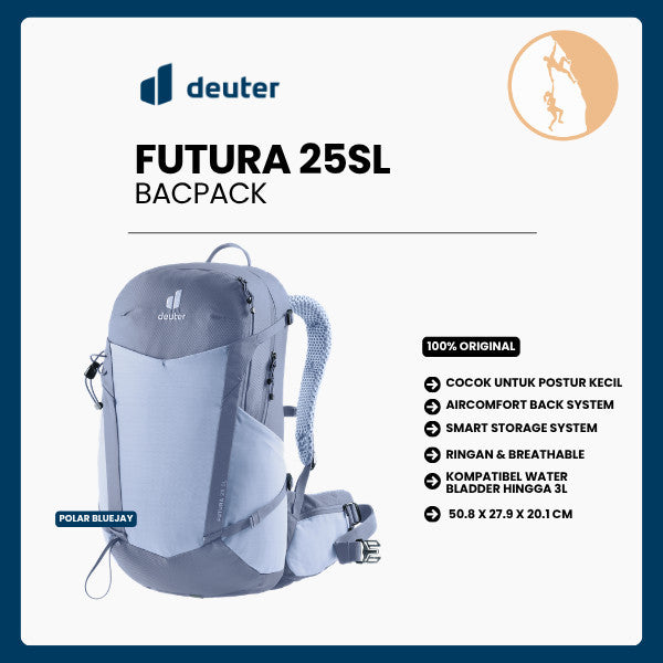 Tas Ransel Gunung Traveling Backpack - Deuter Futura 25 SL