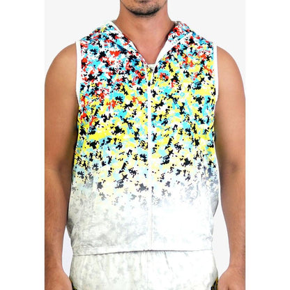 Trijee MD Vest Hoodie Unisex - Multi Dots