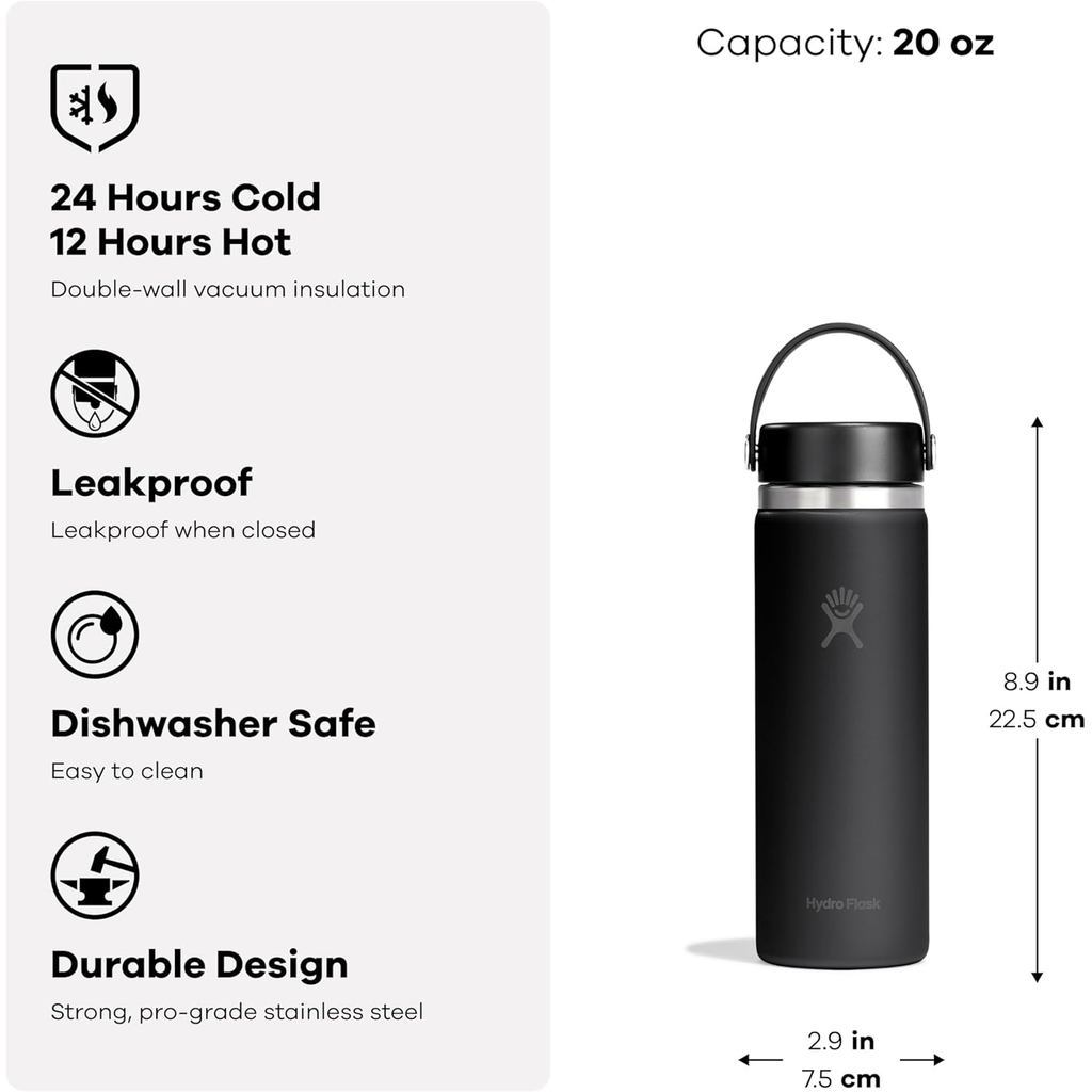 Botol Minum/Tumbler Stainless Steel - Hydro Flask Wide Mouth Flex Cap 40oz/1183ml (Popstar Pink)