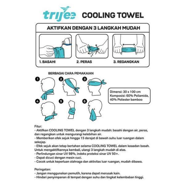Trijee TOWA Cooling Towel - Handuk Microfiber Olahraga