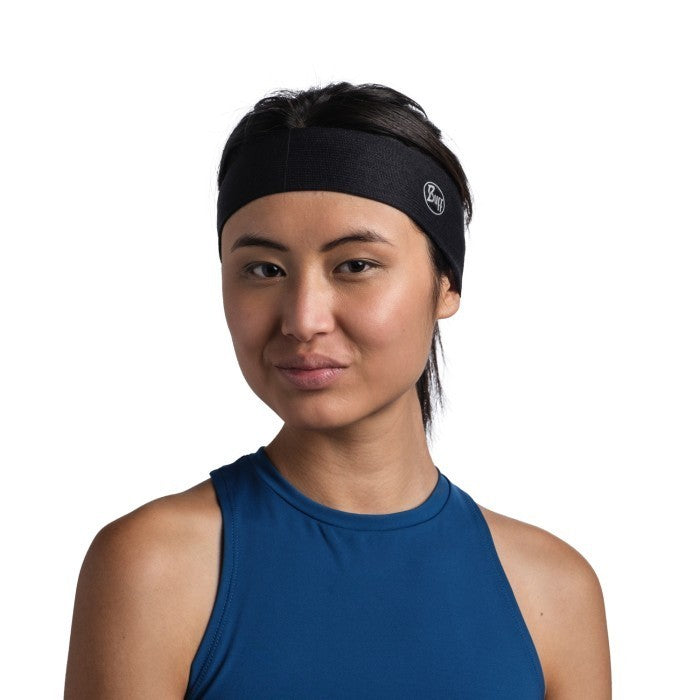 Buff Original CoolNet UV Slim Headband Solid Black