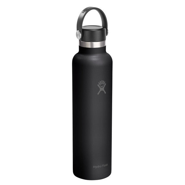 Botol Minum/Tumbler Ringan - Hydro Flask Standard Mouth Flex Cap 24oz/710ml (Black 2.0)