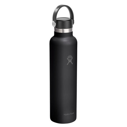 Botol Minum/Tumbler Ringan - Hydro Flask Standard Mouth Flex Cap 24oz/710ml (Black 2.0)
