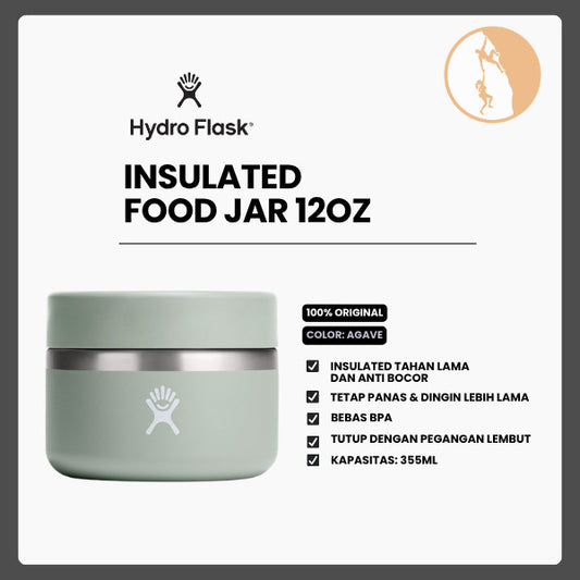 Termos Makanan Traveling - Hydro Flask Insulated Food Jar 12oz/355ml (Agave)