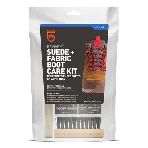 Pembersih Sepatu Outdoor - Gear Aid Revivex Suede & Fabric Boot Care Kit