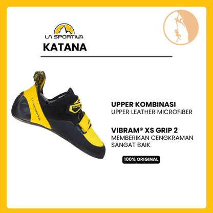 La Sportiva Katana - Yellow/Black - Climbing Shoes - Sepatu Panjat