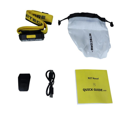 Nitecore Headlamp NITECORE NU27 600 Lumens - Black/Yellow
