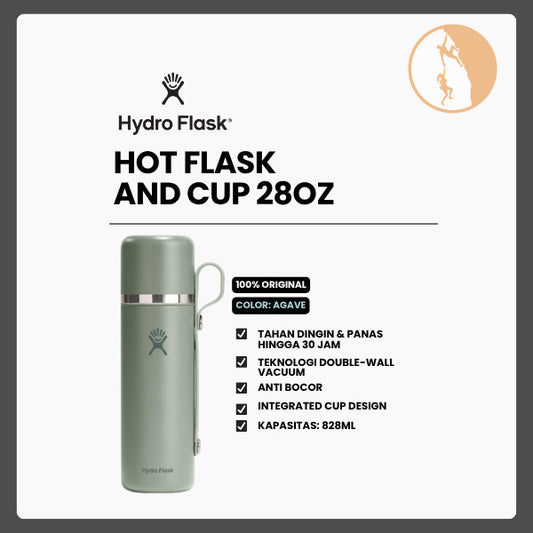 Botol Minum/Tumbler/Termos - Hydro Flask Hot Flask and Cup 28oz/828ml (Agave)
