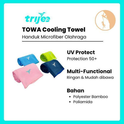 Trijee TOWA Cooling Towel - Handuk Microfiber Olahraga