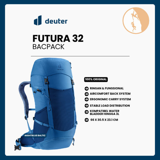 Tas Ransel Hiking Backpack - Deuter Futura 32 (New Color)
