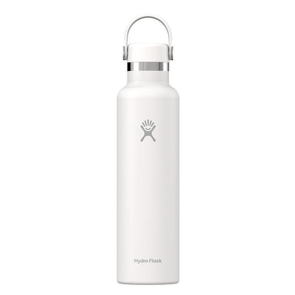 Botol Minum/Tumbler Ringan - Hydro Flask Standard Mouth Flex Cap 24oz/710ml (White 2.0)