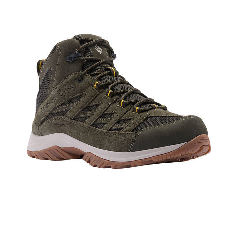 Sepatu Gunung/Hiking Pria - Columbia Men's Crestwood™ Mid Waterproof Hiking Boot (Deep Olive Stin)