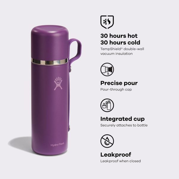 Botol Minum/Tumbler/Termos - Hydro Flask Hot Flask and Cup 36oz/1065ml (Agave)