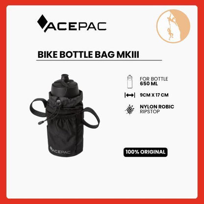 Tas Sepeda Acepac - Bike Bottle Bag MKIII Black